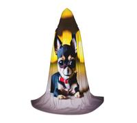 BKDODKS Cape à capuche unisexe avec imprimé chien chihuahua pour cosplay, gothique, Renaissance et plus encore