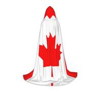 BKDODKS Cape à capuche unisexe avec imprimé drapeau canadien pour cosplay, gothique, Renaissance et plus encore