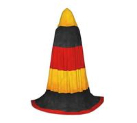 BKDODKS Cape à capuche unisexe avec imprimé drapeau de l'Allemagne pour cosplay, gothique, Renaissance et plus encore