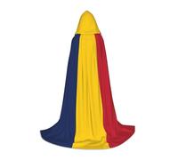 BKDODKS Cape à capuche unisexe avec imprimé drapeau du Tchad pour cosplay, gothique, Renaissance et plus encore