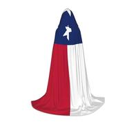 BKDODKS Cape à capuche unisexe avec imprimé drapeau du Texas pour cosplay, gothique, Renaissance et plus encore