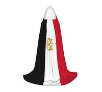 BKDODKS Cape à capuche unisexe avec imprimé drapeau égyptien pour cosplay, gothique, Renaissance et plus encore