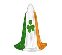 BKDODKS Cape à capuche unisexe avec imprimé drapeau irlandais pour cosplay, gothique, Renaissance et plus encore