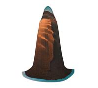 BKDODKS Cape à capuche unisexe avec imprimé dunes de sable pour cosplay, gothique, Renaissance et plus encore