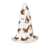 BKDODKS Cape à capuche unisexe avec imprimé écureuil mignon pour Halloween, cosplay, gothique, Renaissance et plus encore