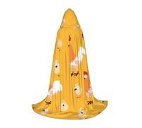 BKDODKS Cape unisexe à capuche avec imprimé poulet pour Halloween, cosplay, gothique, Renaissance, etc