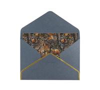 BKDODKS Carte de vœux vierge avec imprimé cerf et ours de chasse - Cartes d'anniversaire de mariage - Cartes d'appréciation
