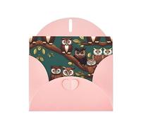 BKDODKS Cartes de vœux avec imprimé hibou magique pour anniversaire, mariage, fête, appréciation et toutes les occasions