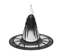 BKDODKS Chapeaux noirs avec imprimé araignée amusante pour Halloween, décoration de fête unique, chapeaux de sorcière effrayants pour femmes et hommes accessoire
