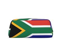 BKDODKS Grande trousse à crayons avec fermeture éclair et motif drapeau de l'Afrique du Sud