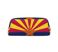 BKDODKS Grande trousse à crayons avec fermeture éclair et motif drapeau de l'État de l'Arizona