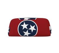 BKDODKS Grande trousse à crayons avec fermeture éclair et motif drapeau de l'État du Tennessee pour le travail, les voyages - Trousse multifonction