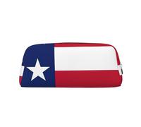 BKDODKS Grande trousse à crayons avec fermeture éclair et motif drapeau de l'État du Texas - Trousse multifonction pour le travail et les voyages