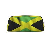 BKDODKS Grande trousse à crayons avec fermeture éclair et motif drapeau jamaïcain ancien