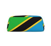 BKDODKS Grande trousse à crayons avec fermeture éclair - Motif drapeau de Tanzanie - Multifonctionnel