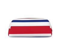 BKDODKS Grande trousse à crayons avec fermeture éclair Motif drapeau du Costa Rica