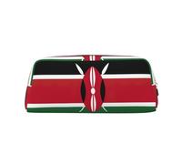 BKDODKS Grande trousse à crayons avec fermeture éclair Motif drapeau du Kenya