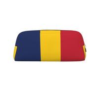 BKDODKS Grande trousse à crayons avec fermeture éclair Motif drapeau du Tchad