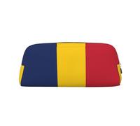 BKDODKS Grande trousse à crayons avec fermeture éclair Motif drapeau du Tchad