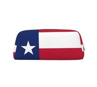 BKDODKS Grande trousse à crayons avec fermeture éclair Motif drapeau du Texas