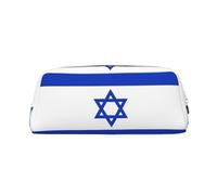 BKDODKS Grande trousse à crayons avec fermeture éclair - Motif drapeau israélien - Pour le travail et les voyages