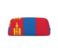BKDODKS Grande trousse à crayons avec fermeture éclair - Motif drapeau mongol - Multifonctionnel