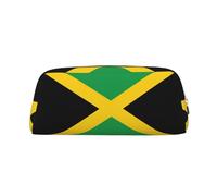 BKDODKS Grande trousse à crayons avec imprimé drapeau de la Jamaïque avec fermeture éclair - Trousse multifonction pour le travail et les voyages