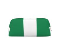 BKDODKS Grande trousse à crayons avec imprimé drapeau du Nigéria avec fermeture éclair pour le travail, les voyages - Trousse multifonction