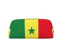 BKDODKS Grande trousse à crayons avec imprimé drapeau du Sénégal - Fermeture éclair - Pour le travail et les voyages