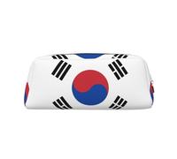 BKDODKS Grande trousse à crayons avec motif drapeau de la République de Corée - Fermeture éclair - Multifonctionnelle