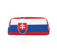 BKDODKS Grande trousse à crayons avec motif drapeau de la Slovaquie - Fermeture éclair - Pour le travail et les voyages - Multifonctionnelle