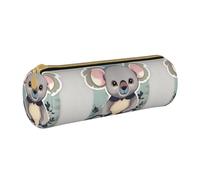 BKDODKS Jolie trousse à crayons en cuir pour adultes avec fermeture éclair et imprimé koala léger