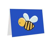 BKDODKS Lot de cartes de vœux avec motif abeille de dessin animé - Cartes de remerciement polyvalentes - Cartes d'anniversaire de Noël