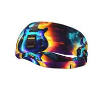 BKDODKS MC700 Bandeau de sport polyvalent avec imprimé guitare électrique magique pour adulte Noir