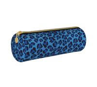 BKDODKS Pochette en cuir imprimé animal léopard adulte unisexe avec fermeture éclair légère, Blanc, Taglia Unica