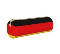 BKDODKS Taglia Unica Trousse à crayons légère en cuir avec fermeture éclair pour homme et femme Motif drapeau allemand Blanc Taille unique, blanc, Taille unique