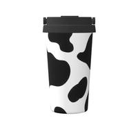 BKDODKS Tasse à café isotherme en acier inoxydable avec imprimé de vache pour le travail, la maison, l'eau chaude et froide