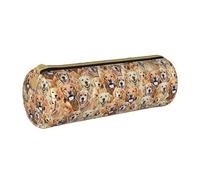 BKDODKS Trousse à crayons légère en cuir avec fermeture éclair et imprimé labrador retriever pour adultes