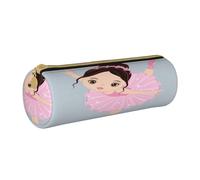 BKDODKS Trousse à crayons légère en cuir avec fermeture éclair Motif petite danseuse