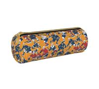 BKDODKS Trousse à crayons légère en cuir avec fermeture éclair pour adultes Motif hockey