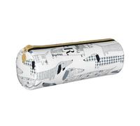 BKDODKS Trousse à crayons légère en cuir avec fermeture éclair pour adultes Motif teckel mignon