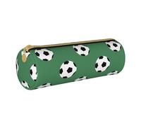 BKDODKS Trousse à crayons légère en cuir avec fermeture éclair pour homme et femme Motif football