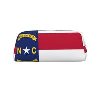 BKDODKS Trousse à crayons multifonction avec fermeture éclair et motif drapeau de la Caroline du Nord