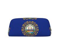 BKDODKS Trousse à crayons multifonction avec fermeture éclair et motif drapeau de l'État du New Hampshire