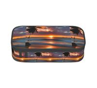 BKDODKS Trousse à crayons multifonction avec impression coucher de soleil et plage