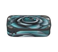 BKDODKS Trousse à crayons multifonction avec imprimé rose bleu sarcelle et gris