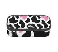 BKDODKS Trousse à crayons multifonction avec imprimé vache laitière noire et blanche