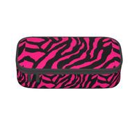 BKDODKS Trousse à crayons multifonction motif léopard zèbre tigre rouge sac de rangement fournitures préférées adultes