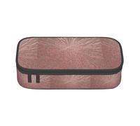 BKDODKS Trousse à crayons multifonctionnelle rose doré rouge imprimé papeterie sac de rangement fournitures préférées adultes