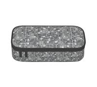 BKDODKS Trousse multifonction à paillettes argentées avec motif imprimé pour papeterie, fournitures préférées pour adultes